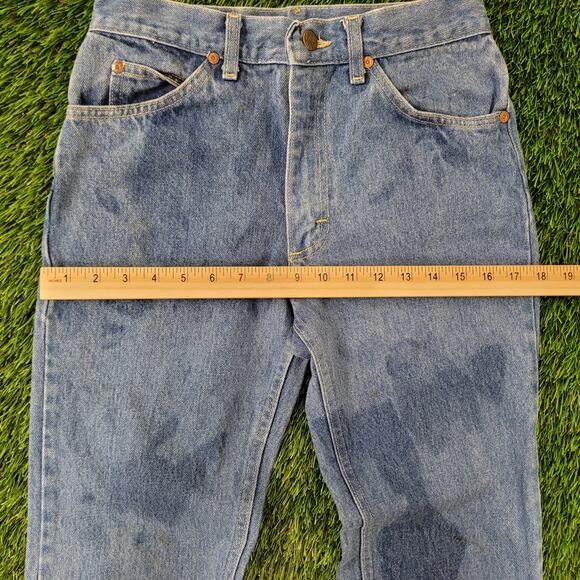 Vintage 80s LEE Riders Jeans 26x31 USA Union-Made Faded - Picture 15 of 16